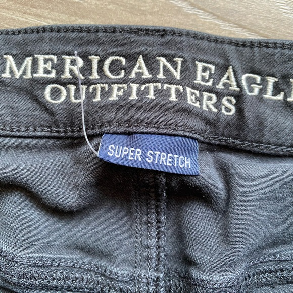 American Eagle soft black super stretch cotton blend mid rise 4” shorts - Picture 2 of 6